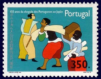 Portugese handel op postzegel