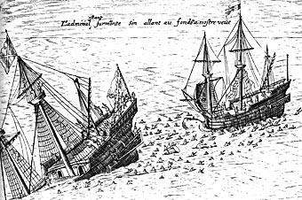 Portugees schip tot zinken gebracht
