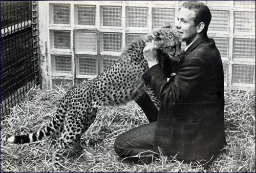 Rob en een cheetah